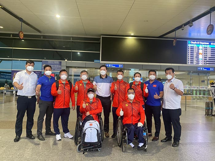 Vietnamese athletes arrive in Japan, ready for Tokyo Paralympics